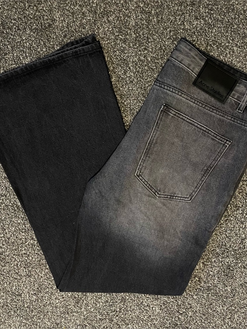 Acne Studios Black Wash Denim Size 34x36